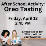 After School Activity: Oreo Tasting