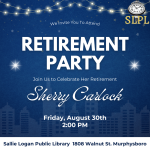 Join us to celebrate Miss Sherry's retirement!